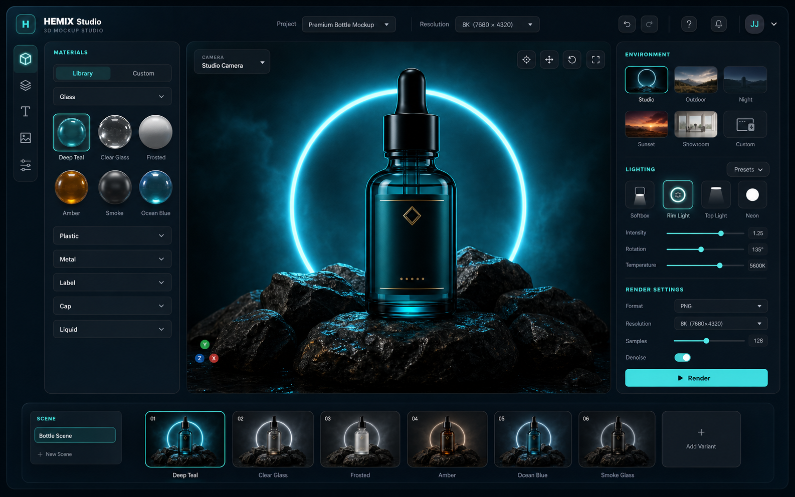 3D product configurator dashboard preview
