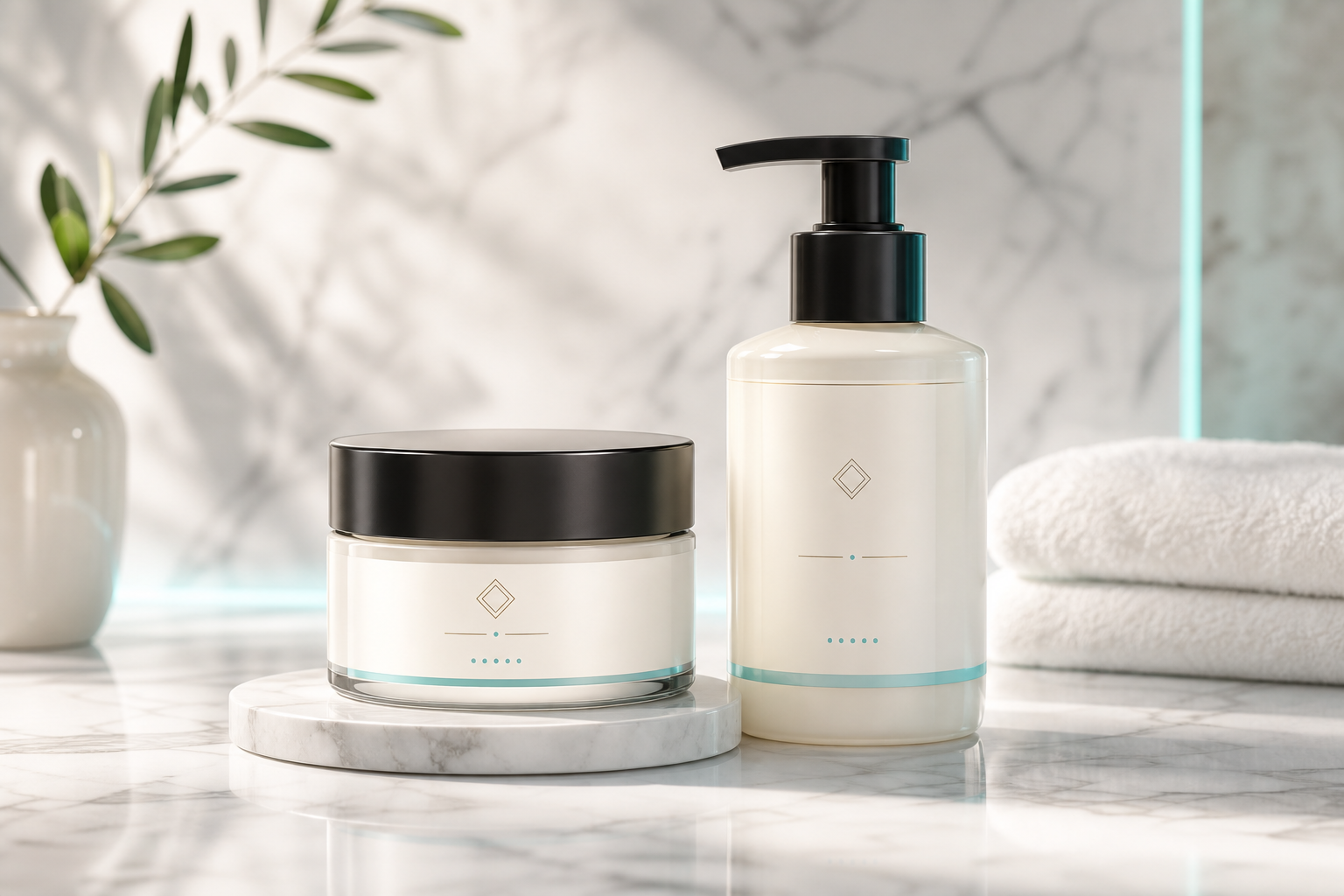 Cosmetic bottle mockup